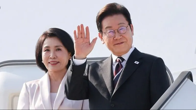 Tổng thống Đại Hàn Dân Quốc Lee Jae Myung và Phu nhân sẽ thăm cấp Nhà nước tới Việt Nam từ ngày 21đến 24-4-2026. Ảnh: Yonhap