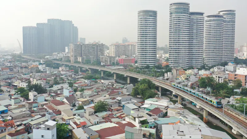 Khu đô thị tại phường Thạnh Mỹ Tây, TPHCM. Ảnh: HOÀNG HÙNG