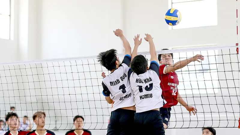 Nhiều màn tranh tài hấp dẫn tại Cúp bóng chuyền Thiên Tân 2026. Ảnh: DŨNG PHƯƠNG 