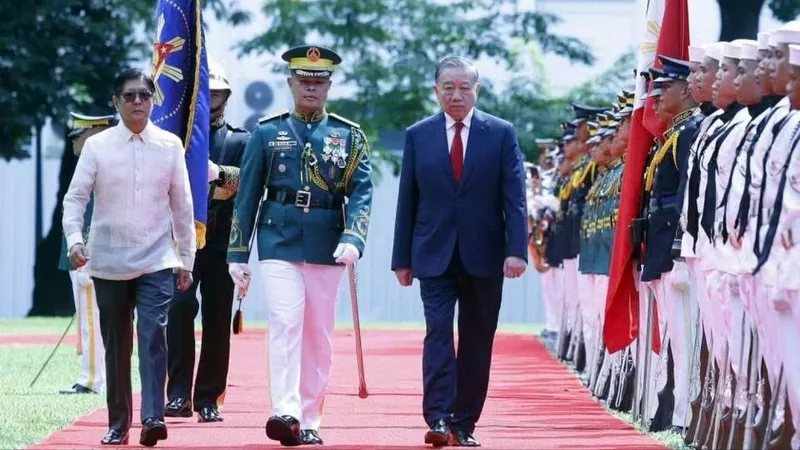 Lễ đón Tổng Bí thư, Chủ tịch nước Tô Lâm thăm cấp Nhà nước Philippines