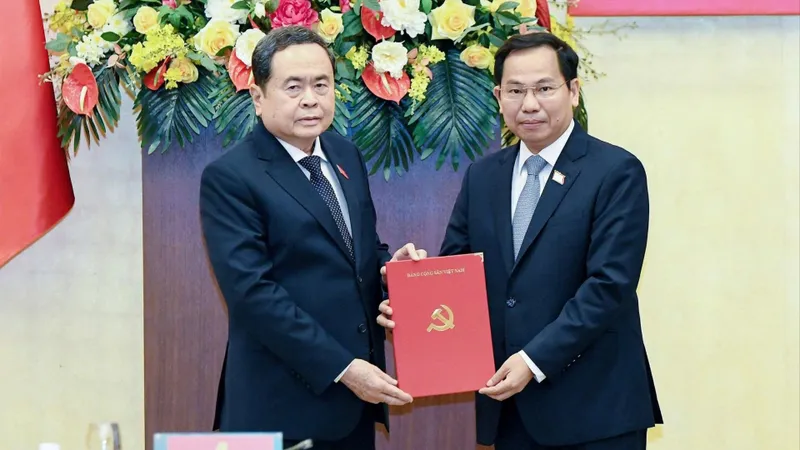 Chủ tịch Quốc hội Trần Thanh Mẫn chủ trì hội nghị. Ảnh: CẨM HÀ 