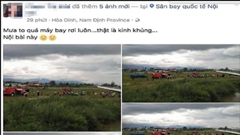 Triệu tập kẻ tung tin máy bay rơi ở Nội Bài