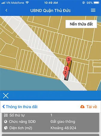 Tra cứu thông tin quy hoạch trên điện thoại