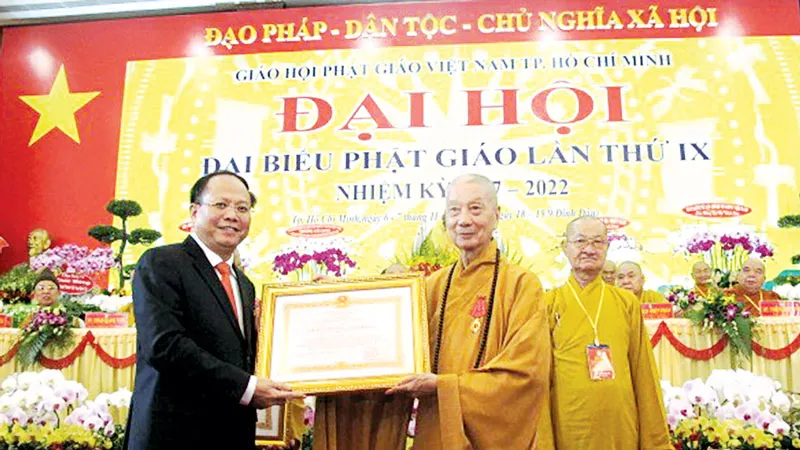 Hòa thượng Thích Trí Quảng tiếp tục giữ chức Trưởng ban Trị sự Giáo hội Phật giáo Việt Nam TPHCM