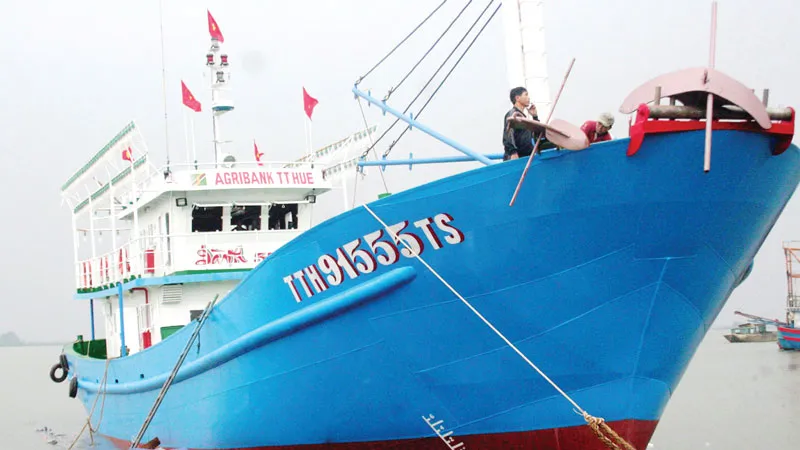 Tàu cá vỏ thép số hiệu TTH-91555.TS có công suất lớn nhất tại Thừa Thiên - Huế tính đến thời điểm hiện tại