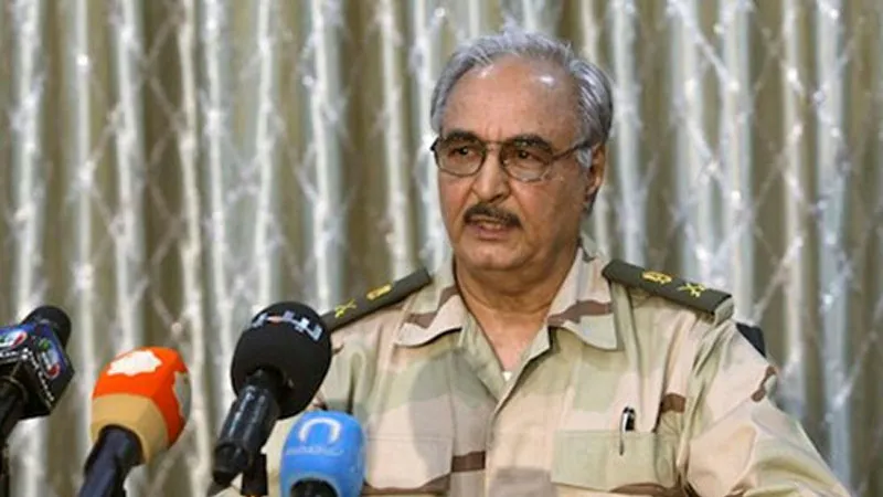 Tướng Khalifa Hafter Ảnh ASHARQ AL-AWSAT 