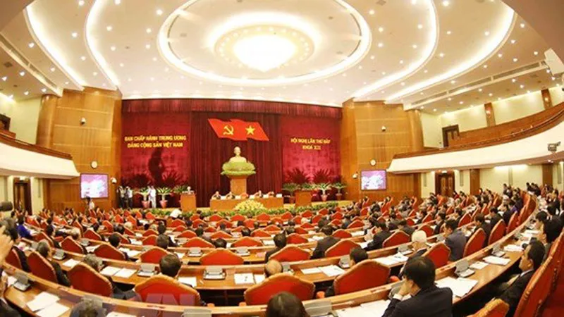 Toàn cảnh Hội nghị Trung ương 7. Ảnh: VGP
