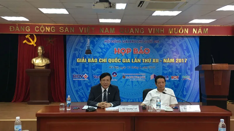 Họp báo công bố Giải báo chí Quốc gia năm 2017