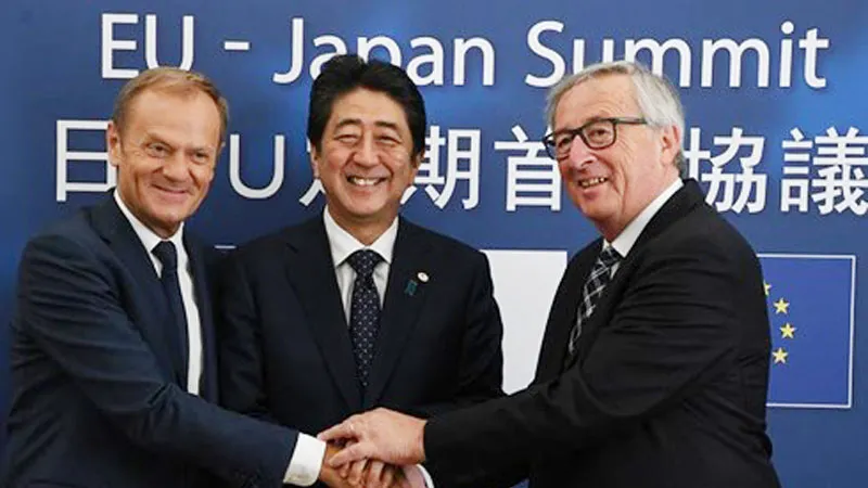 EU và Nhật Bản ký thỏa thuận thương mại tự do “lịch sử”(Ảnh: rte.ie)