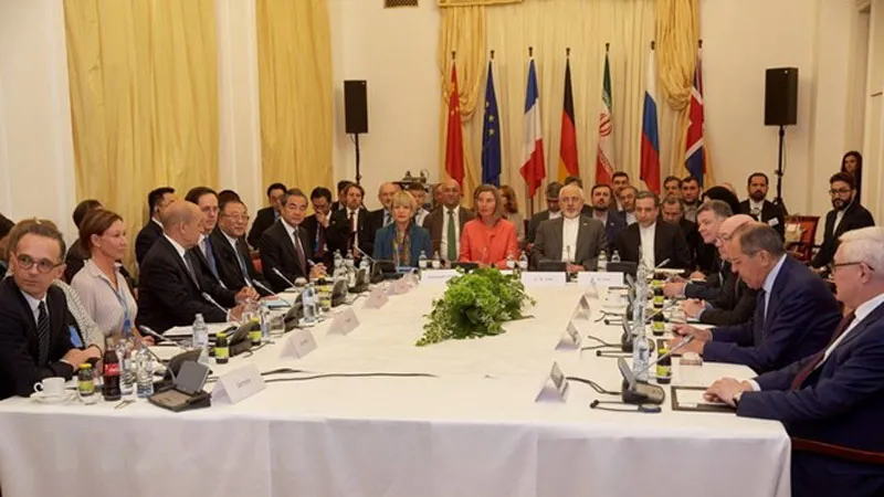 Toàn cảnh một hội nghị Ngoại trưởng các bên trong thỏa thuận JCPOA với Iran tại Vienna, Áo ngày 6/7. (Nguồn: THX/TTXVN)