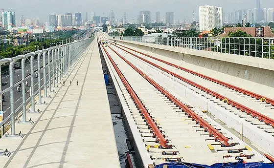 Tuyến metro số 1 Bến Thành - Suối Tiên dự kiến hoàn thành và đưa vào khai thác, sử dụng vào năm 2020