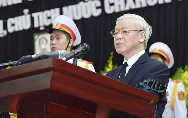 Lời điếu tại Lễ truy điệu Chủ tịch nước Trần Đại Quang