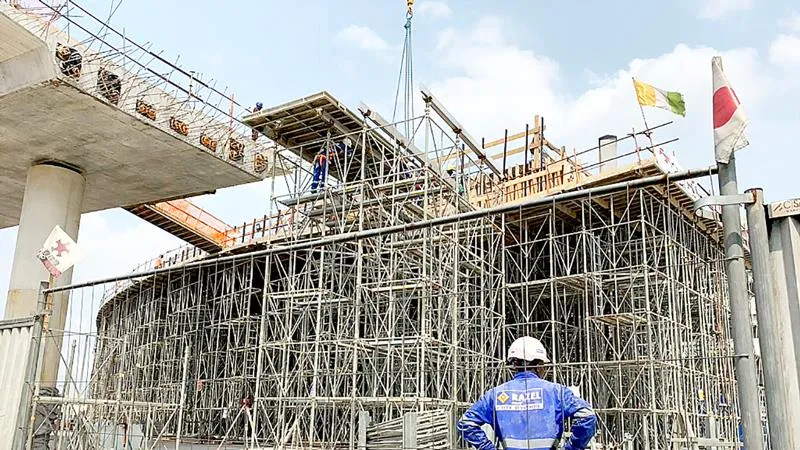 Một công trình xây dựng do Nhật Bản đầu tư ở Bờ Biển Ngà