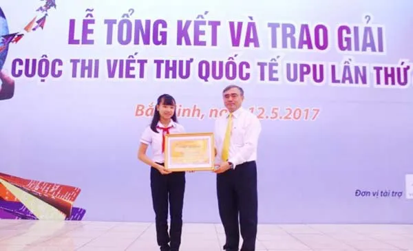 Trao giải cuộc thi Viết thư quốc tế UPU