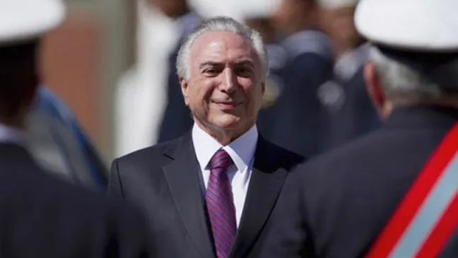Tổng thống Brazil Michel Temer. Ảnh: AP