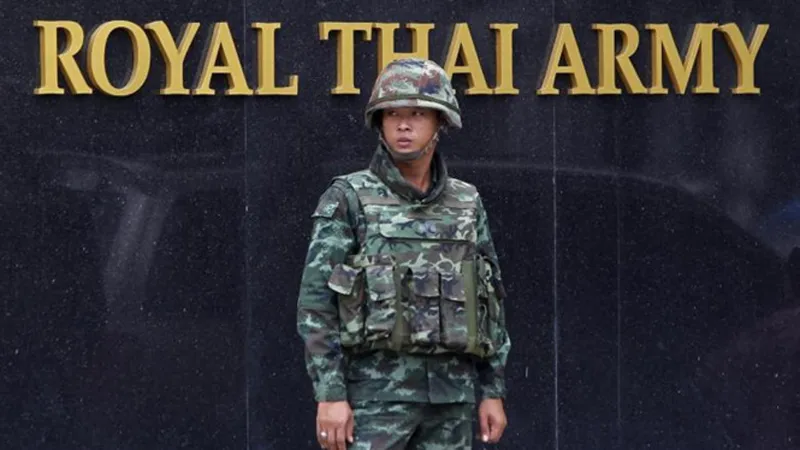 Một binh sĩ quân đội Hoàng gia Thái Lan. ẢNh: REUTERS
