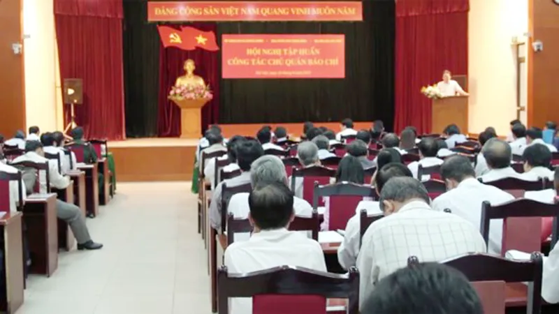 Toàn cảnh Hội nghị tập huấn công tác chủ quản báo chí