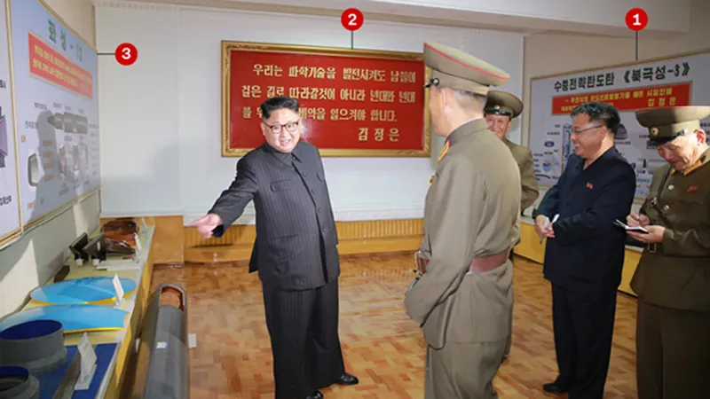 Lãnh đạo Kim Jong-un thị sát Viện Nguyên liệu hóa học Triều Tiên. Ảnh: KCNA