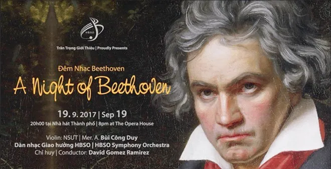 Nghệ sĩ violin hàng đầu Việt Nam biểu diễn trong “Đêm nhạc Beethoven”