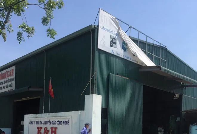 Công ty TNHH TM và chuyển giao công nghệ K & H thuê đất quốc phòng ở vành đai phía tây sân bay Đà Nẵng. Ảnh: ĐNO