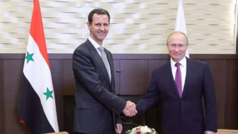 Tổng thống Bashar al-Assad và Tổng thống Vladimir Putin trong cuộc gặp ở Sochi 