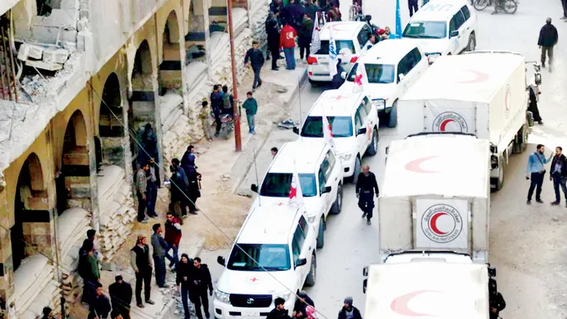 Chuyến hàng viện trợ đầu tiên đến Ghouta buộc phải đình chỉ