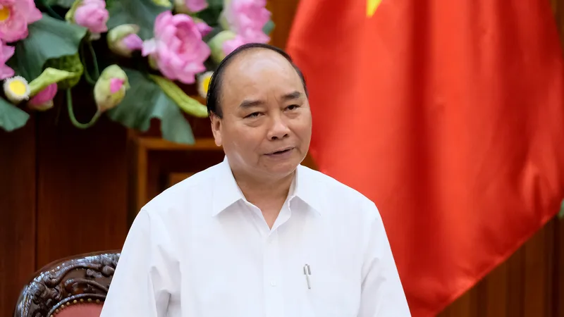 Thủ tướng Nguyễn Xuân Phúc phát biểu tại cuộc làm việc. Ảnh: VGP