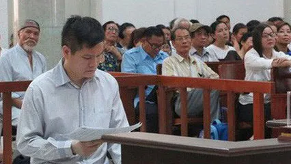 Bị cáo Phạm Thanh Hải tù chung thân về tội danh “Lừa đảo chiếm đoạt tài sản”. Ảnh: Nguồn VTV