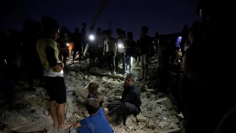 Hiện trường vụ nổ. Ảnh: Reuters