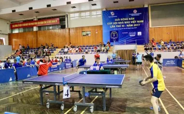 Giải bóng bàn dành cho những người làm báo