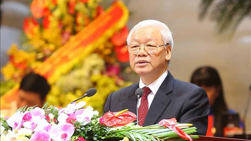 Tổng Bí thư Nguyễn Phú Trọng phát biểu chỉ đạo tại Đại hội Công đoàn Việt Nam lần thứ XII 