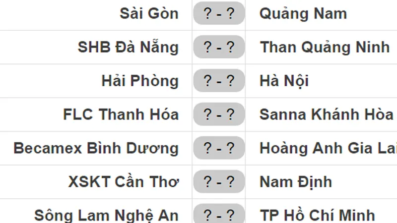 Lịch thi đấu vòng đấu cuối Nuti Cafe V.League 2018: XSKT Cần Thơ quyết đấu Nam Định
