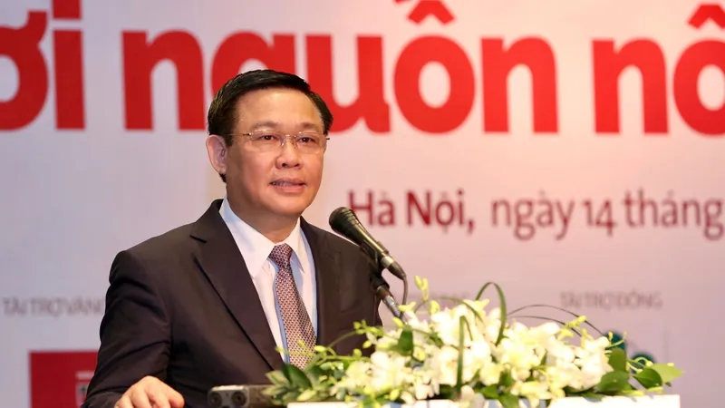 Phó Thủ tướng Vương Đình Huệ phát biểu tại diễn đàn. Ảnh VGP/Thành Chung