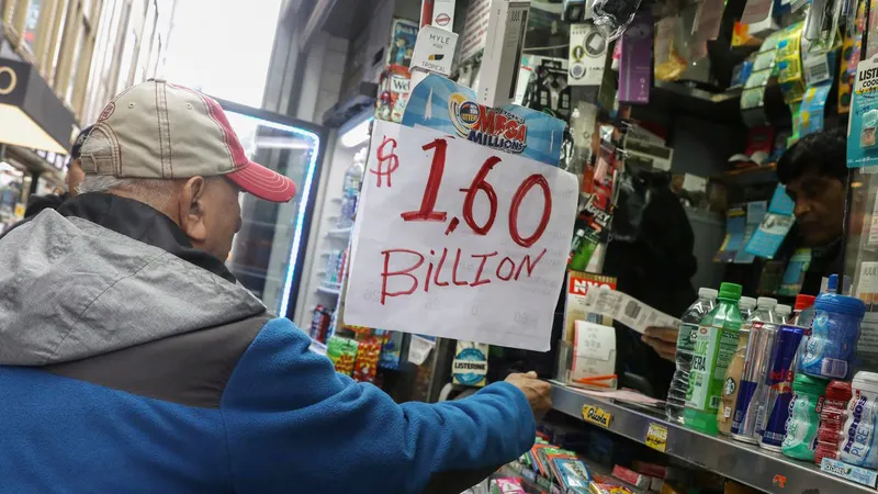 Một người mua vé số Mega Millions ở TP New York, Mỹ, ngày 23-10-2018. Ảnh: REUTERS