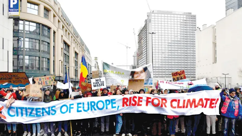 Tuần hành của người dân Bỉ ở thủ đô Brussels