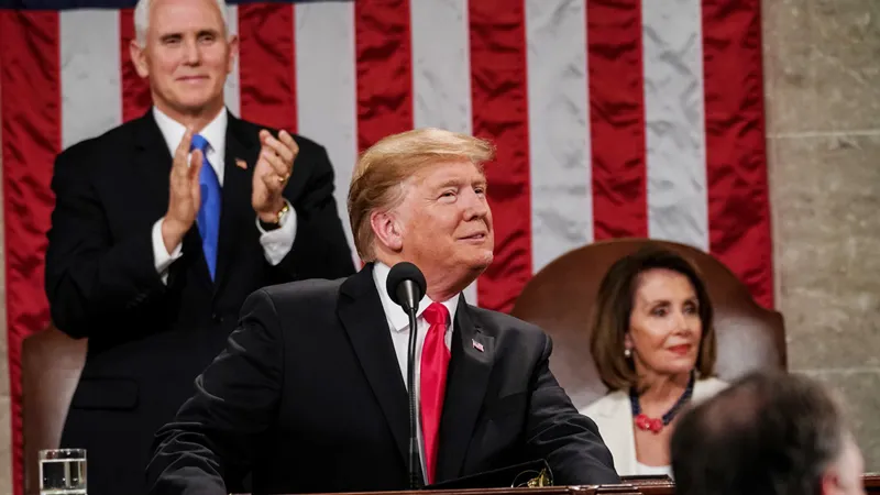 Tổng thống Mỹ Donald Trump đọc thông điệp liên bang trước Quốc hội