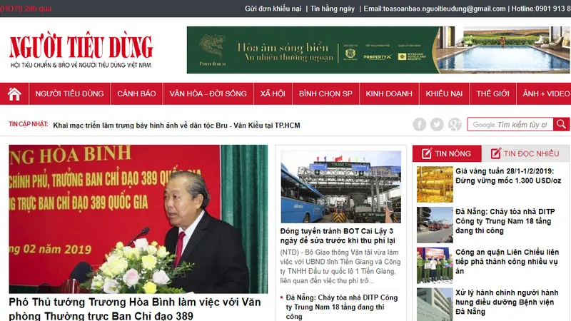 Báo điện tử Người tiêu dùng bị đình bản 3 tháng vì thông tin sai sự thật