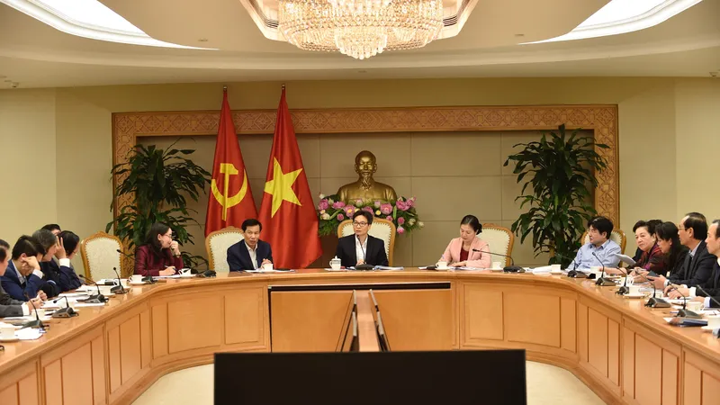 Quang cảnh cuộc họp. Ảnh: VGP