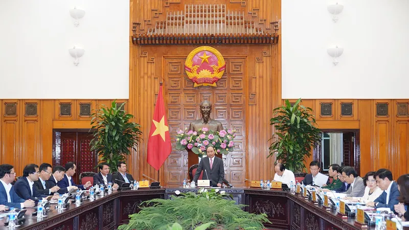 Thủ tướng họp về Đề án thành lập thị xã Sa Pa. Ảnh: VGP/Quang Hiếu