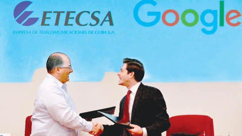Ký kết văn kiện hợp tác giữa Google và tập đoàn truyền thông nhà nước Cuba Etecsa