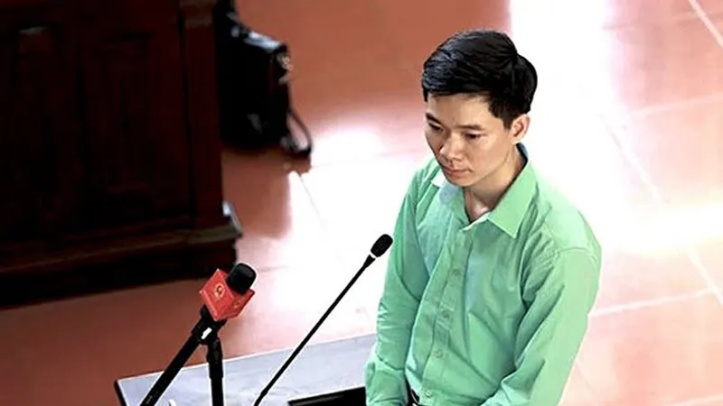 Bị cáo Hoàng Công Lương tại phiên tòa