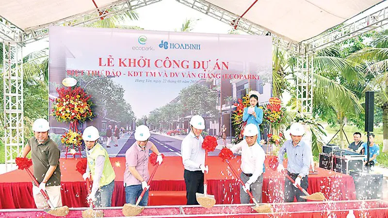 Công ty CP Tập đoàn Xây dựng Hòa Bình khởi công dự án mới tại Hưng Yên