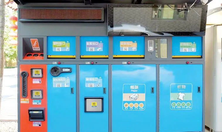 Trạm gom rác đã phân loại ở Thượng Hải
