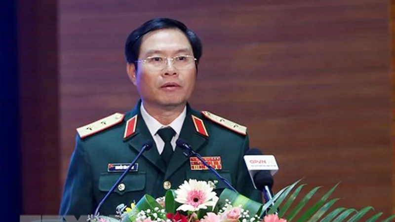 Trung tướng Nguyễn Tân Cương vừa được bổ nhiệm giữ chức Thứ trưởng Bộ Quốc phòng. Ảnh: TTXVN