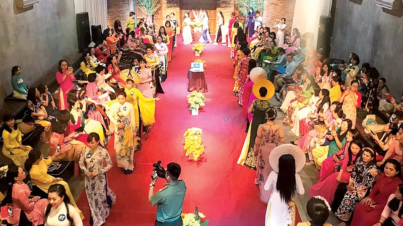 Một hoạt động tại Bảo tàng Áo dài