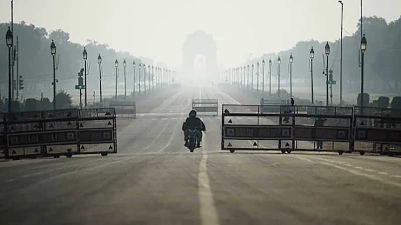 Thủ đô New Delhi, Ấn Độ những ngày bị phong tỏa để chống dịch bệnh Covid-19. Ảnh: PTI