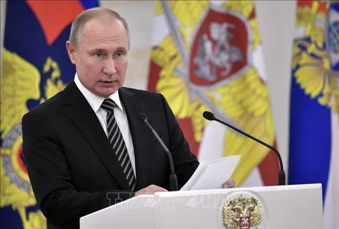 Tổng thống Nga Vladimir Putin. Tổng thống Nga Vladimir Putin. Ảnh: AFP/TTXVN