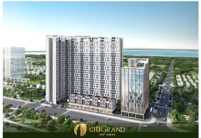 Cư dân CITIGRAND được thụ hưởng môi trường sống trong lành, xanh mát với mật độ cây xanh cao gấp 9 lần nội thành, liền kề công viên trung tâm 4 ha