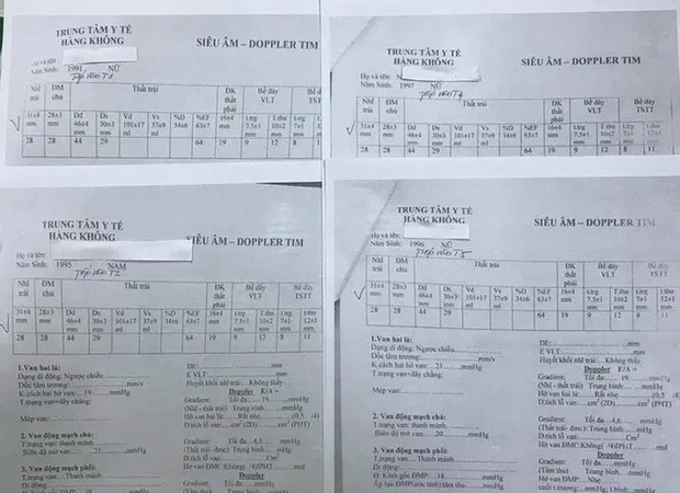 Xử lý trách nhiệm vụ “nhân bản” phiếu siêu âm tim cho phi công và tiếp viên