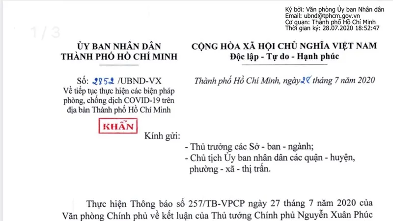 TPHCM: Phát huy tinh thần “mỗi người dân là một chiến sĩ tham gia chống dịch”